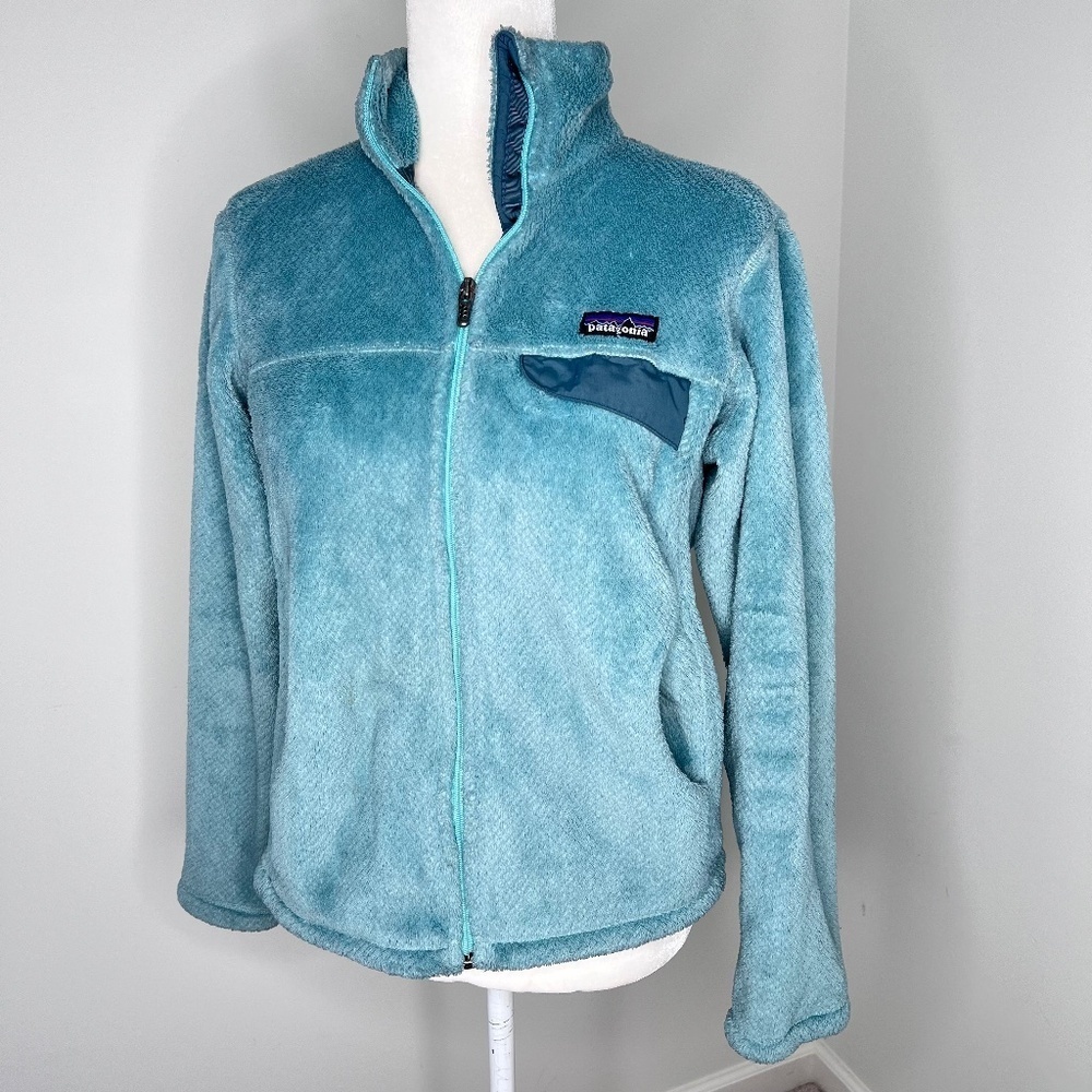 Patagonia Re Tool Full Zip Aqua Teal Jacket Sweater S